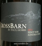 Crossbarn Paul Hobbs Sonoma Coast Pinot Noir 2012