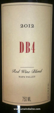DB4 Napa Valley Red Wine 2012