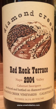 Diamond Creek Red Rock Terrace Napa Cab 2004