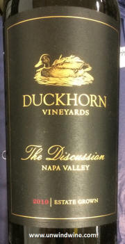 Duckhorn Discussion Napa Red Wine 2010
