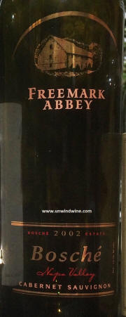 Freemark Abbey Bosche Vineyard Cabernet Sauvignon 2002 