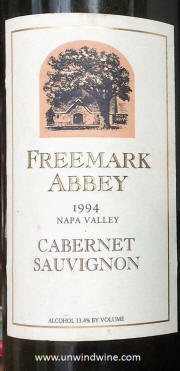 Freemark Abbey Estate Napa Cabernet 1994