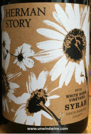 Herman Story White Hawk Vineyard Syrah 2010