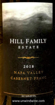 Hill Family Estate Napa Cabernet Franc 2017