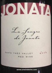 Jonata La Sangre de Jonata Santa Ynez Valley Red Wine 2010