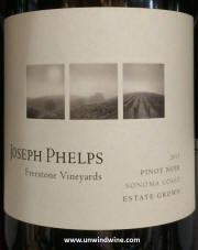 Joseph Phelps Freestone Vineyard Sonoma Coast Pinot Noir 2013