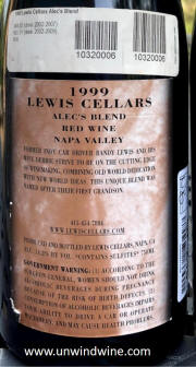 Lewis Cellars Alec's Blend 1999