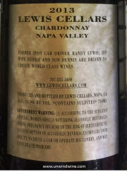 Lewis Cellars Napa Valley Chardonnay 2013