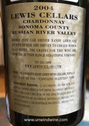 Lewis Cellars Sonoma County RRV Chardonnay 2004