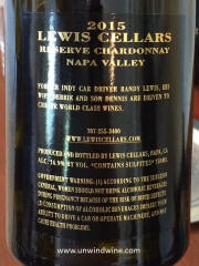 Lewis Cellars Reserve Napa Valley Chardonnay 2015