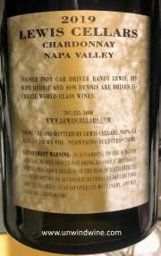 Lewis Cellars Napa Valley Chardonnay 2019