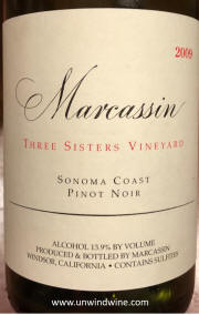 Marcassin Three Sisters Vineyard Sonoma Pinot Noir 2009