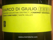 Marco Di Giulio Diamond K Vineyard Diamond Mtn Cabernet Sauvignon 2005