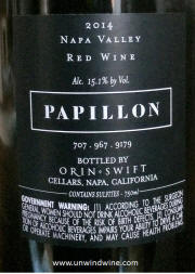 Orin Swift Papillon Red Wine 2014