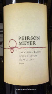 Peirson Meyer Ryan's Vineyard Napa Valley Sauvignon Blanc 2011