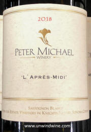 Peter Michael L' Apres Midi Sauvignon Blanc 2018