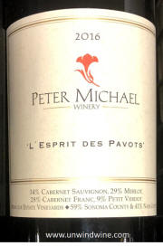 Peter Michael L' Esprit Des Pavots 2016
