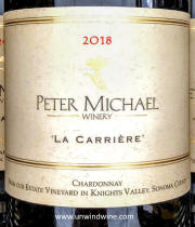 Peter Michael La Carriere Sonoma County Knights Valley Chardonnay 2018