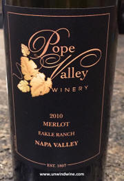 Pope Valley Winery Merlot 2010