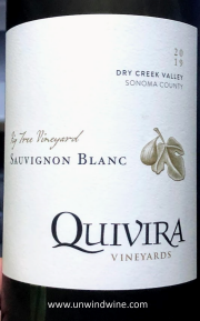 Quivira Sonoma Country Dry Creek Valley Fig Tree Vineyard Sauvignon Blanc 2019