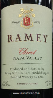 Ramey Napa Valley Claret 2013