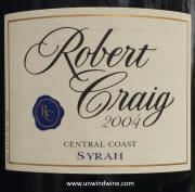Robert Craig Central Coast Syrah 2004