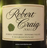 Robert Craig Durrell Vineyard Sonoma Chardonnay 2005