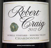 Robert Craig Durrell Vineyard Sonoma Valley Chardonnay 2012