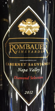 Rombauer Diamond Selection Cabernet Sauvignon 2012