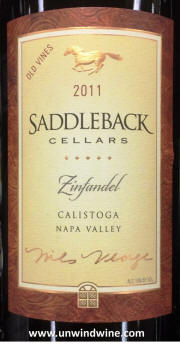 Saddelback Cellars Napa Valley Zinfandel 2011