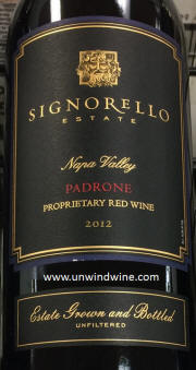 Signorella Padrone Napa Valley Red Wine 2012