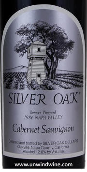 Silver Oak Bonny's Vineyard Napa Valley Cabernet Sauvignon 1986