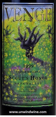 Venge Vineyards Family Reserve Scout's Honor Napa Valley Zinfandel Blend 1999