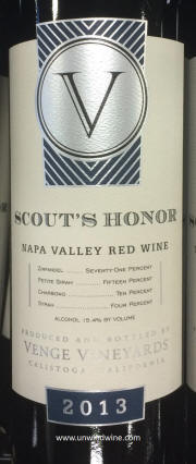 Venge Vineyards Family Reserve Scout's Honor Napa Valley Zinfandel Blend 2013