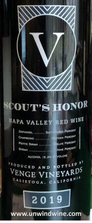 Venge Vineyards Scout's Honor Napa Valley Red Blend 2019