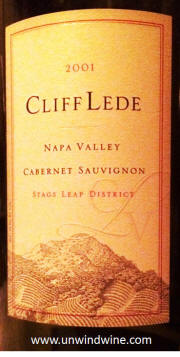 Cliff Lede Cabernet Sauvignon 2001 Magnum