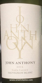 John Anthony Napa Valley Sauvignon Blanc 2013