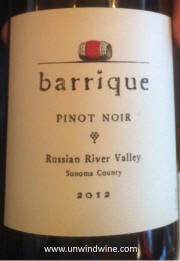 Barrique Russian River Valley Pinot Noir 2012