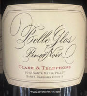Belle Glos Clark & Telephone Vineyard Santa Maria Valley Santa Barbara County Pinot Noir 2012