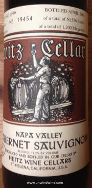 Heitz Cellars Martha's Vineyard Napa Valley Cabernet Sauvignon 1999
