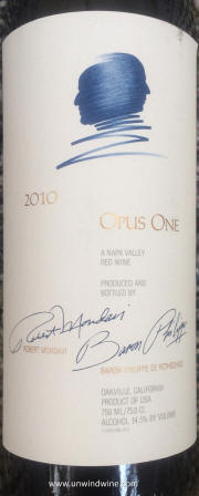 Opus One Napa Valley Red Wine 2010