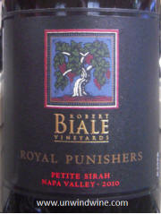 Robert Biale 'Royal Punishers' Petit Syrah 2010