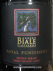 Robert Biale 'Royal Punishers' Petit Syrah 2011