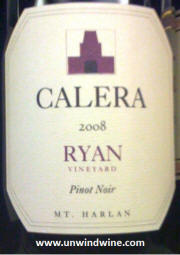 Calera Ryan Vineyard Pinot Noir 2008