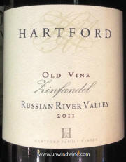 Hartford Old Vine Russian River Valley Zinfandel 2011