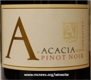 Acacia Pinot Noir 2006 label