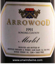 Arrowood Sonoma County Merlot 1994