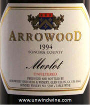 Arrowood Sonoma County Merlot 1994