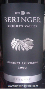 Beringer Knights Valley Cabernet Sauvignon 2009