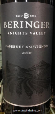 Beringer Knights Valley Cabernet Sauvignon 2010